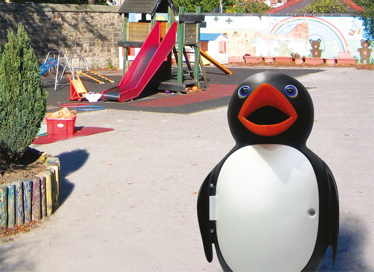 Customer survey competition winners find Percy Penguin a happy new home