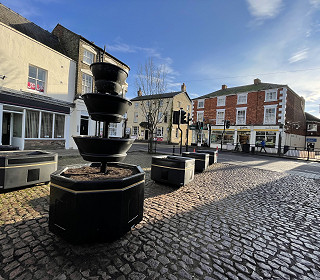 Amberol planters play an important part in Market Rasen enhancement project