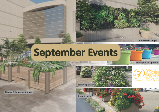Events showcasing Amberol’s products in September